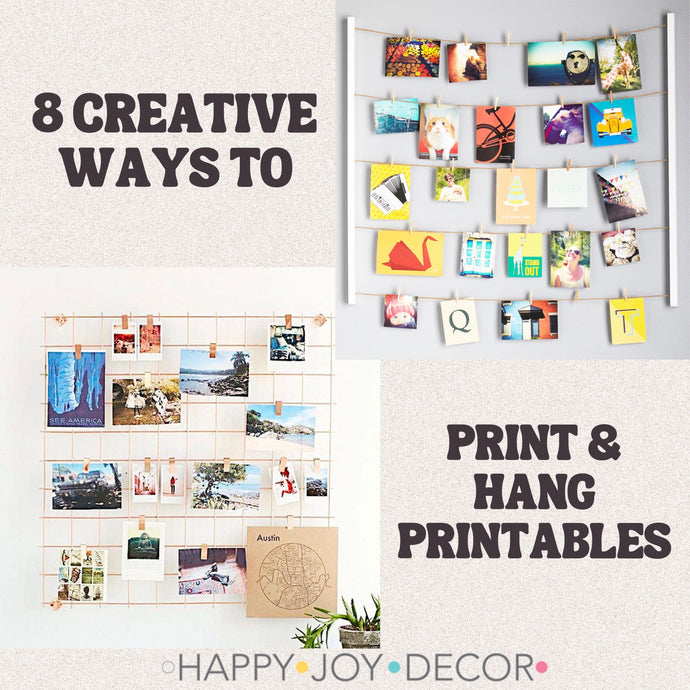 8 ways to display printables at home
