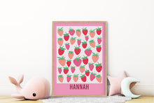 Load image into Gallery viewer, Strawberry Patch Personalised Print
