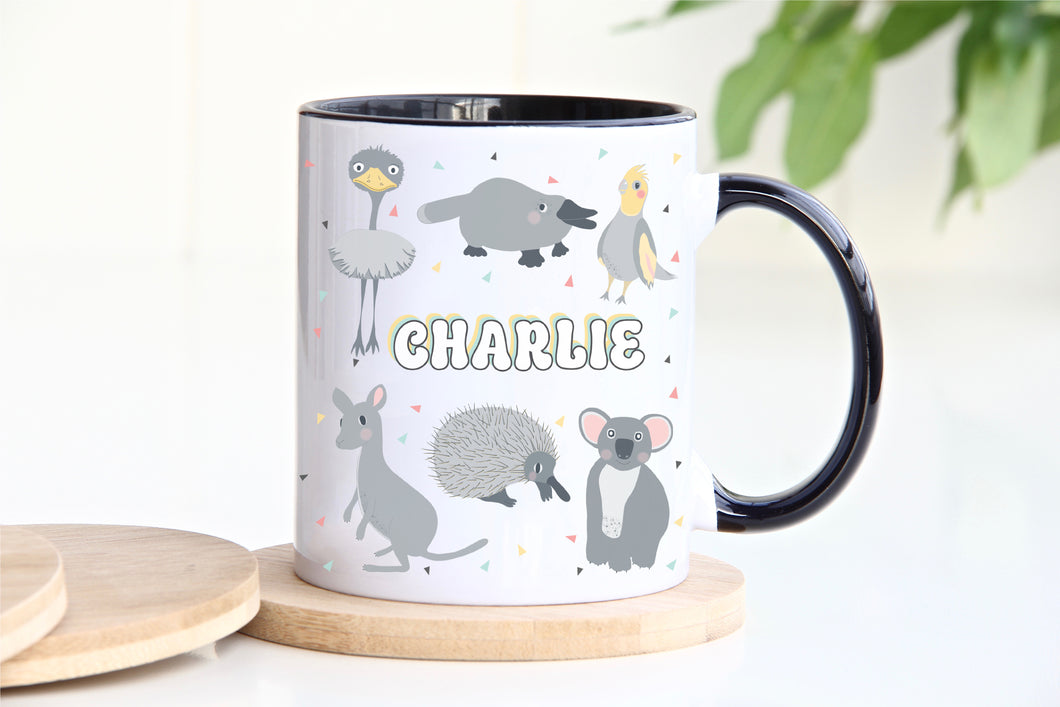 Australian Animals Personalised Mug