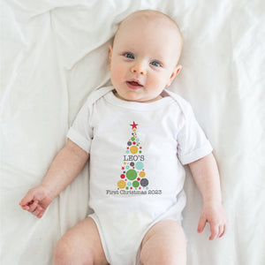 Christmas Bauble Tree First Christmas Bodysuit