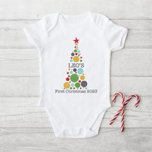 Load image into Gallery viewer, Christmas Bauble Tree First Christmas Bodysuit
