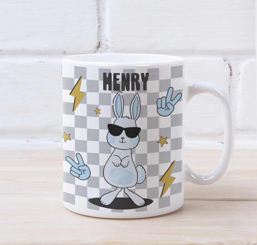 Retro Bunny Personalised Mug