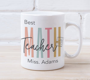 Math Teacher Personalised Mug