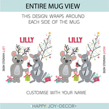 Load image into Gallery viewer, Christmas Koala &amp; Kangaroo Personalised Mug
