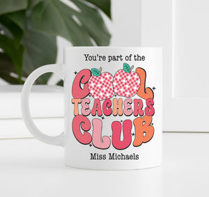 Personalised Cool Teachers Club Mug