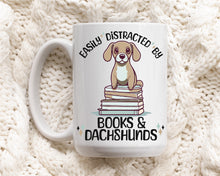 Load image into Gallery viewer, Books &amp; Dachshunds Coffee Mug
