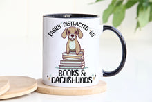 Load image into Gallery viewer, Books &amp; Dachshunds Coffee Mug
