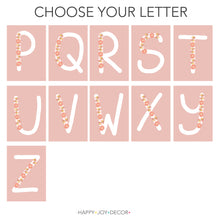 Load image into Gallery viewer, Daisy Floral Initial Print Letter examples
