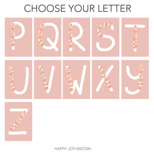 Daisy Floral Initial Print Letter examples