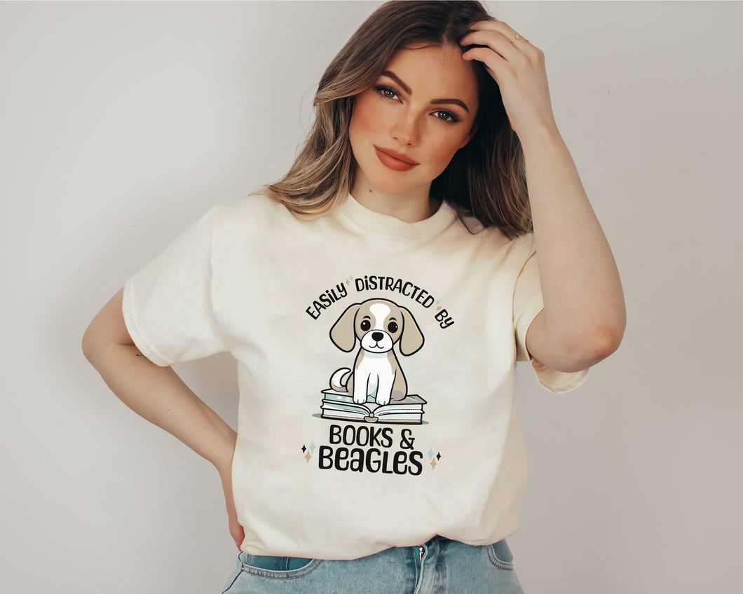 Books & Beagles Womens T-Shirt