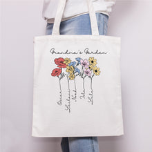 Load image into Gallery viewer, Grandma&#39;s Garden Personalised Tote Bag
