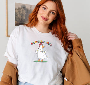 Holly Jolly Vibes Goose Christmas Shirt
