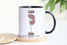 Load image into Gallery viewer, July Water Lily Birth Flower Mug
