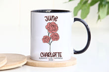 Load image into Gallery viewer, June Rose Birth Flower Mug
