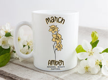 Load image into Gallery viewer, March Daffodil Birth Flower Mug
