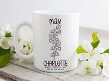 Load image into Gallery viewer, May Lily Of The Valley Birth Flower Mug
