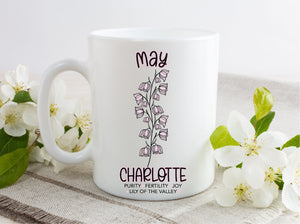 May Lily Of The Valley Birth Flower Mug