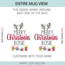 Load image into Gallery viewer, Christmas Reindeer Antler Personalised Mug
