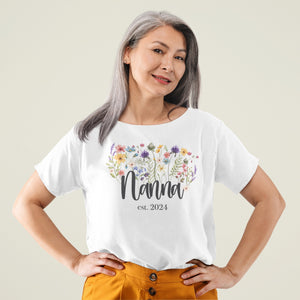Nanna Est. 2024 Wildflower T-Shirt