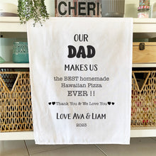 Load image into Gallery viewer, Our Grandpa Makes Personalised Tea Towel
