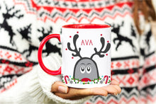 Load image into Gallery viewer, Reindeer Christmas Personalised Mug
