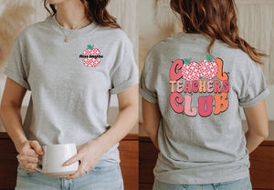 Personalised Cool Teachers Club T-Shirt