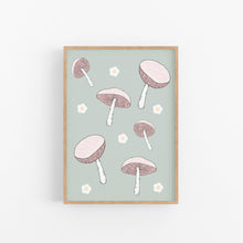 Load image into Gallery viewer, Sage Green Mushroom Instant Download
