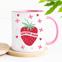Load image into Gallery viewer, Personalised Retro Strawberry Mug
