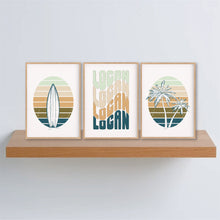 Load image into Gallery viewer, Personalised Boho Surf Print Set
