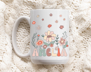 Wildflower Personalised Mug