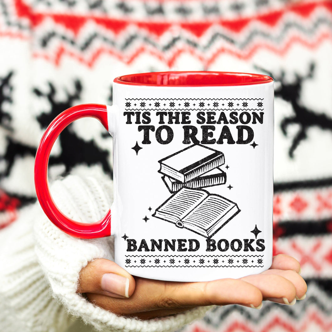 Tis The Season To read Banned Books Mug
