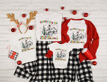 Load image into Gallery viewer, Yeehaw Western Family Christmas T-Shirt
