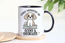 Load image into Gallery viewer, Books &amp; Beagle Coffee Mug
