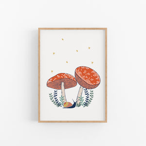 Grown Your Own Way Mushroom & Snail Printables