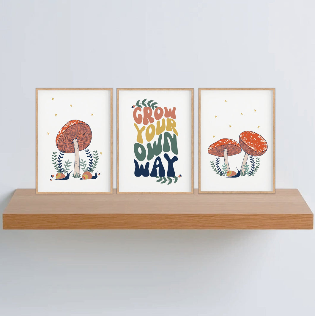 Grow Your Own Way Instant Download Set of 3