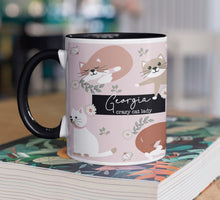 Load image into Gallery viewer, Crazy Cat Lady Personalised Mug
