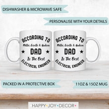 Load image into Gallery viewer, Personalised Electrician Mug
