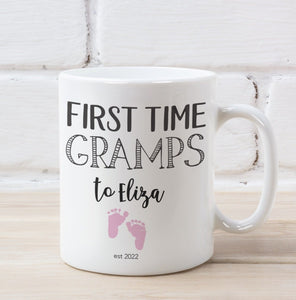 First Time Grandfather Personalised Mug