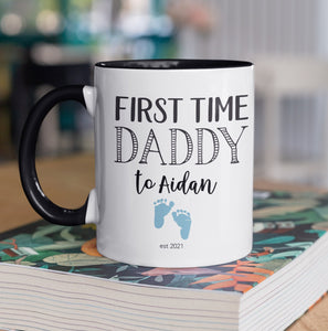 First Time Daddy Personalised Mug