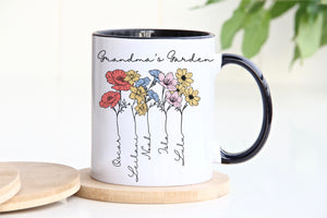Grandma's Garden Birth Month Flower Mug