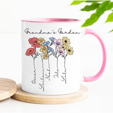 Load image into Gallery viewer, Grandma&#39;s Garden Birth Month Flower Mug
