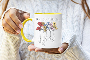 Grandma's Garden Birth Month Flower Mug
