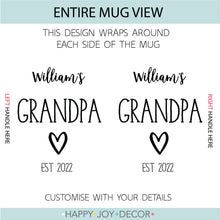 Load image into Gallery viewer, Grandpa Est. Personalised Mug

