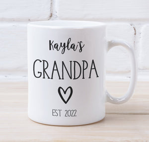 Grandpa Est. Personalised Mug