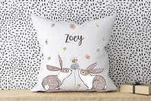 Load image into Gallery viewer, Bunny Personalised Cushion

