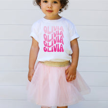 Load image into Gallery viewer, Pink Retro Girls Name Shirt
