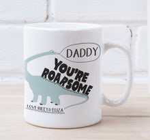 Load image into Gallery viewer, Roarsome Personalised Dinosaur Mug For Dad
