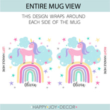 Load image into Gallery viewer, Personalised Rainbow Unicorn Mug
