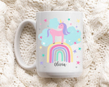 Load image into Gallery viewer, Personalised Rainbow Unicorn Mug
