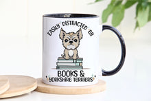 Load image into Gallery viewer, Books &amp; Yorkshire Terriers Coffee Mug
